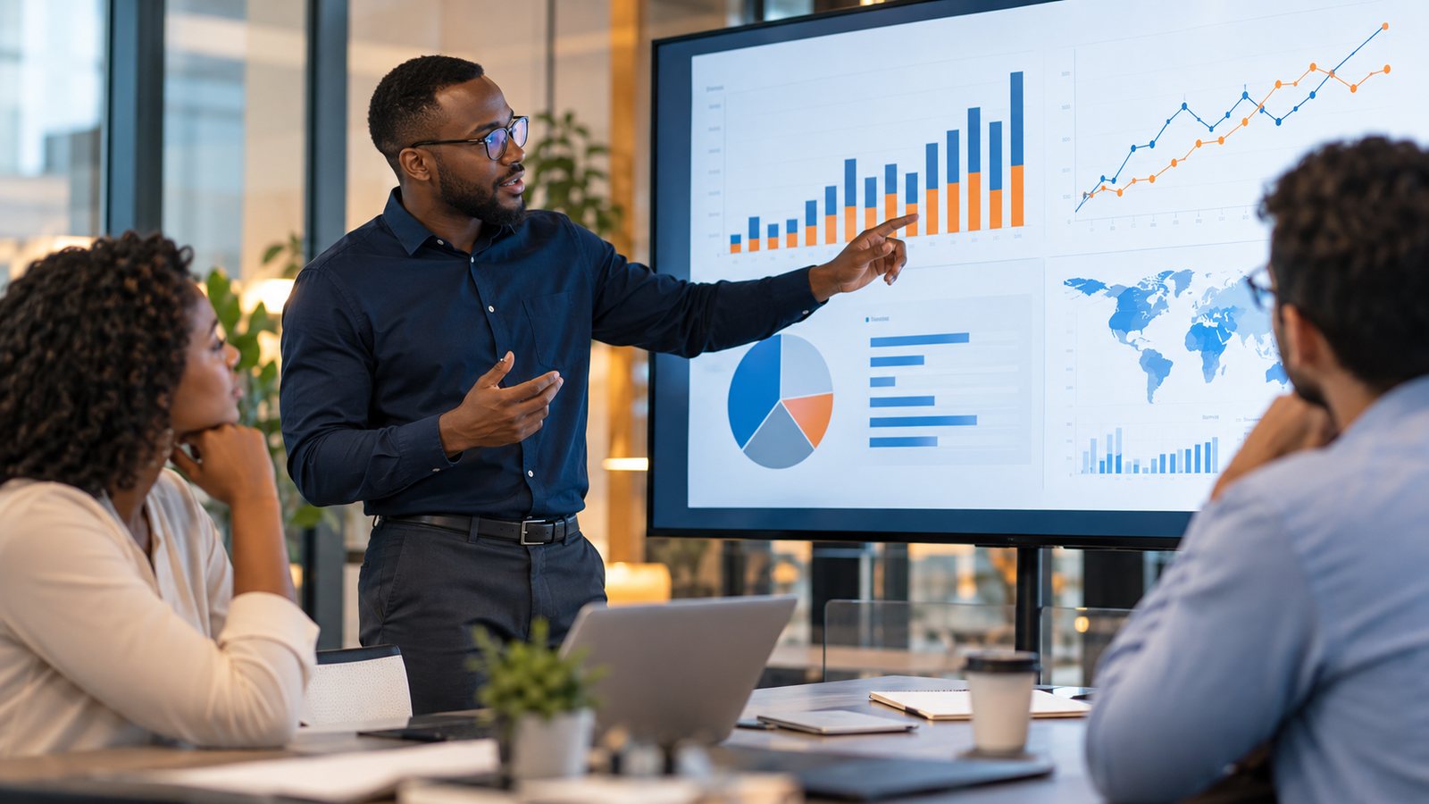Présentation de stratégie, marketing et analyse de données